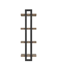 Danya B 4-Tier Ladder Bracket Floating Wall Shelves