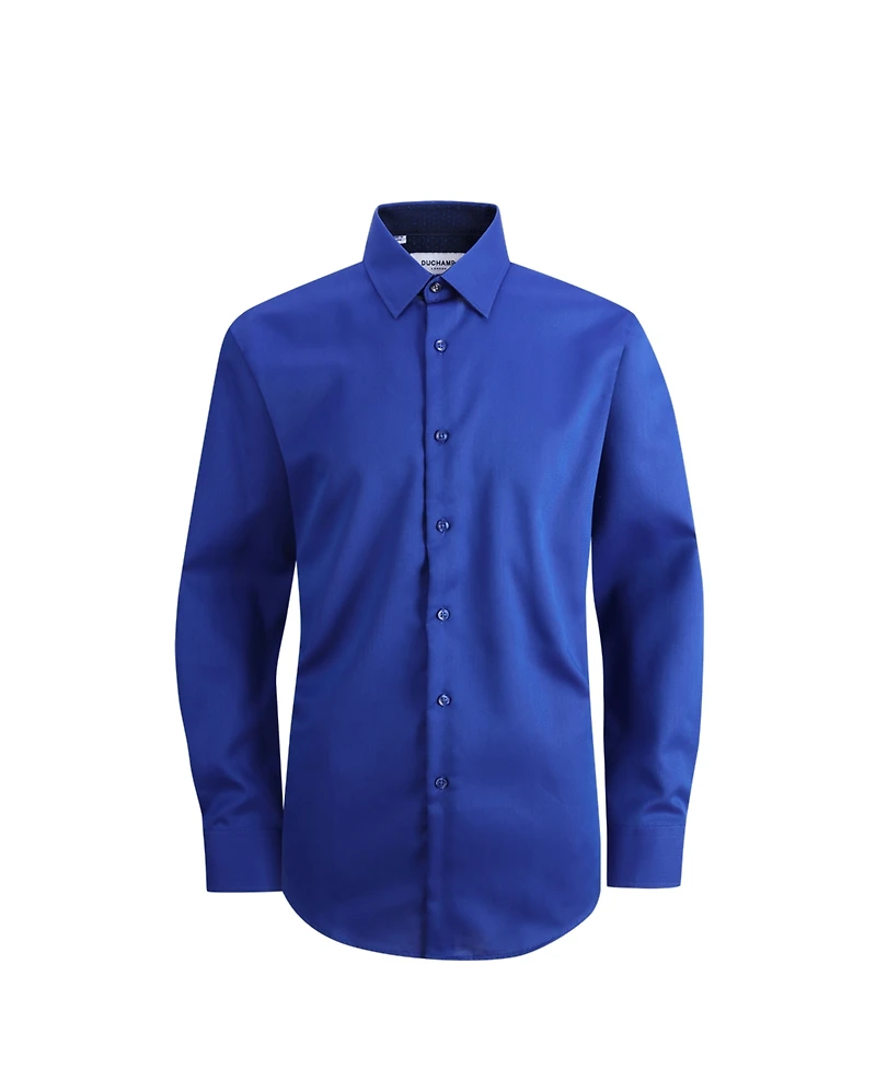 Duchamp London Men's Solid Dress Shirt