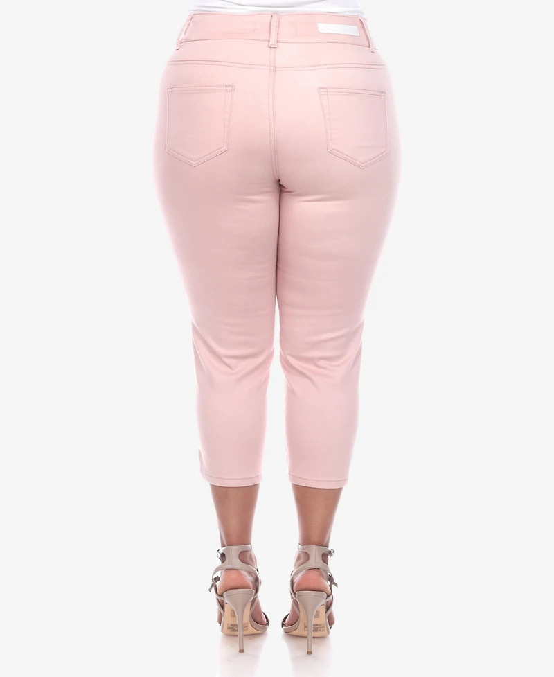 White Mark Plus Capri Jeans