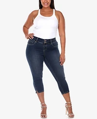 White Mark Plus Capri Jeans