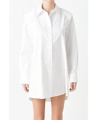 Women's Shirt Mini Dress