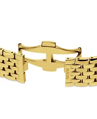 Rado Women's Swiss Florence Diamond (1/20 ct. t.w.) Gold Pvd Stainless Steel Bracelet Watch 38mm