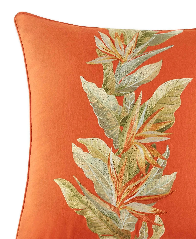 Tommy Bahama Home Birds Of Paradise Cotton Canvas Decorative Pillow, 20" x 20"