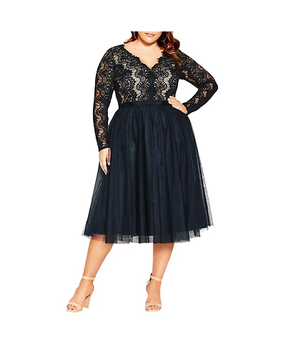 City Chic Plus Rare Beauty Dress