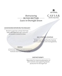 Alterna Caviar Restructuring Bond Repair Leave-In Overnight Serum, 3.4 oz.