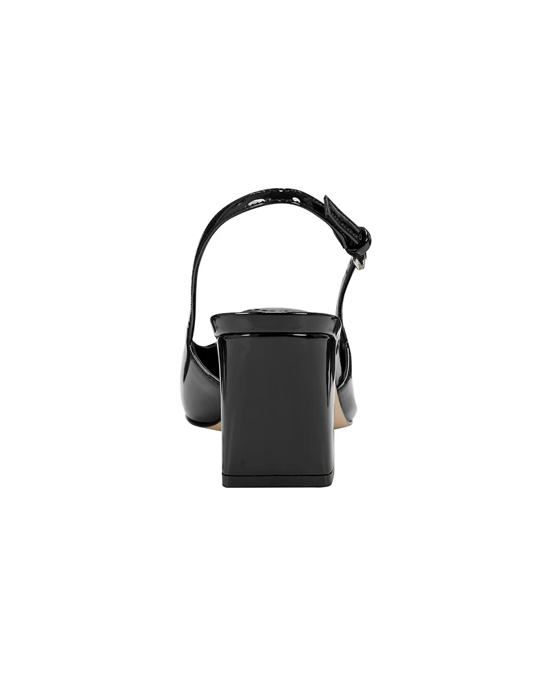 Marc Fisher Women's Leanea Block Heel Dress Slingback Pumps