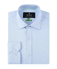 Tom Baine Men's Performance Solid Long Sleeve Button Down Dress Shirt