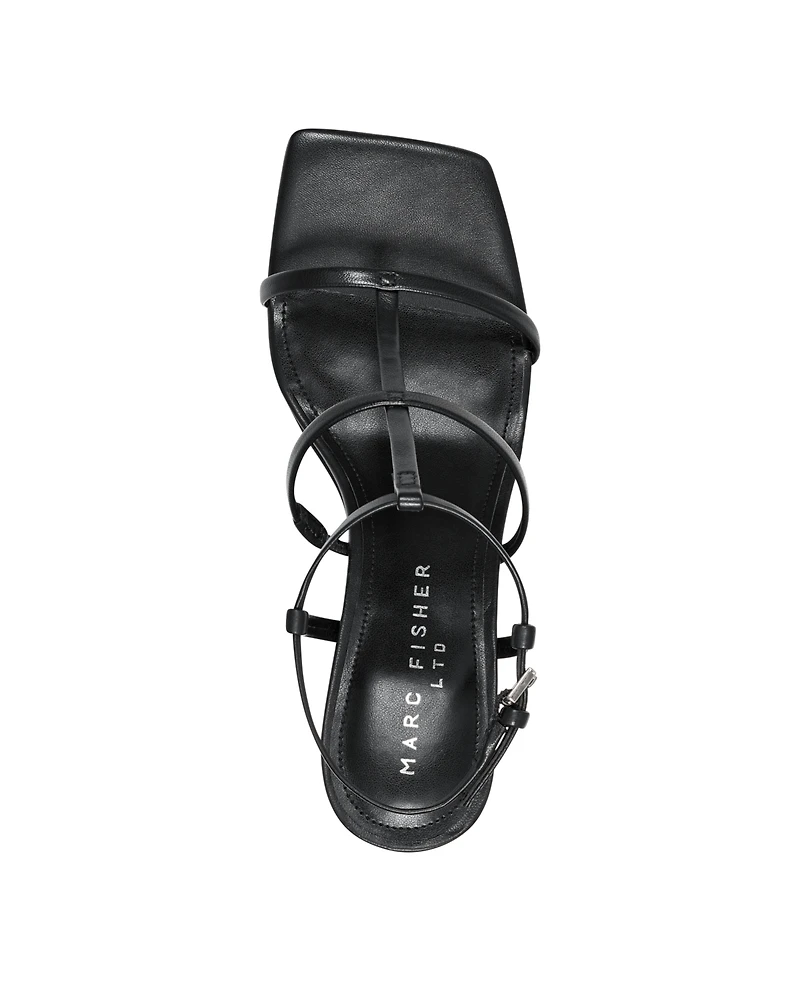 Marc Fisher Ltd Women's Dennie Caged Tapered Heel Sandals
