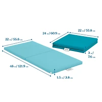 SoftZone ECR4Kids Folding Rainbow Rest Mats, Assorted, 5-Piece