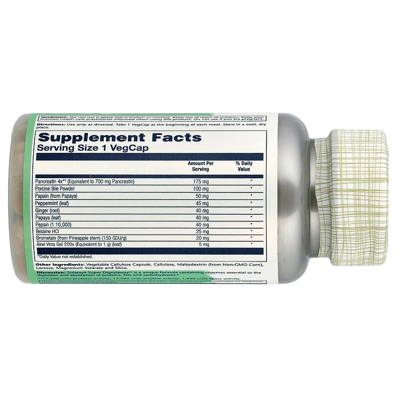 Solaray Super Digestaway - 90 VegCaps
