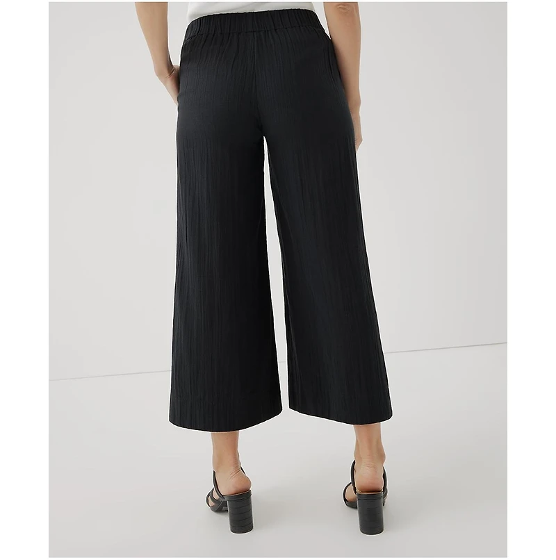 Pact Women's Organic Cotton Coastal Double Gauze Wide Leg Pant