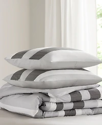 510 Design Blake Stripe Textured Print 3-Pc. Comforter Set, King/California King