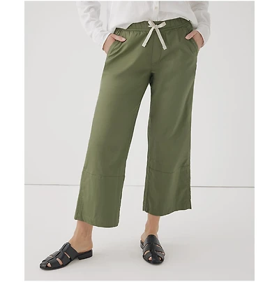 Pact Women's Organic Cotton Daily Twill Crop Pant