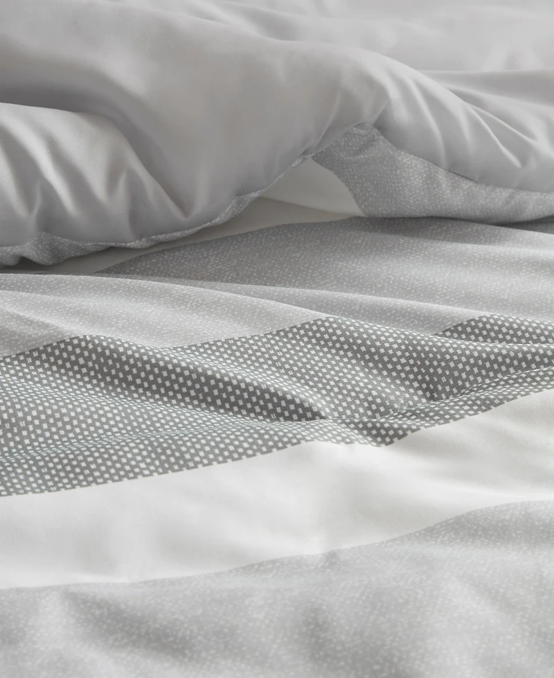 510 Design Blake Stripe Textured Print 3-Pc. Comforter Set, King/California King