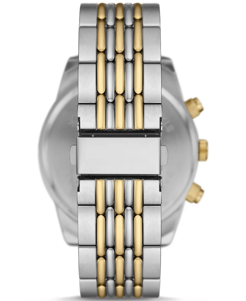 Folio Men's Three Hand 2T Silver-Tone, Gold-Tone Alloy Watch 42mm Gift Set