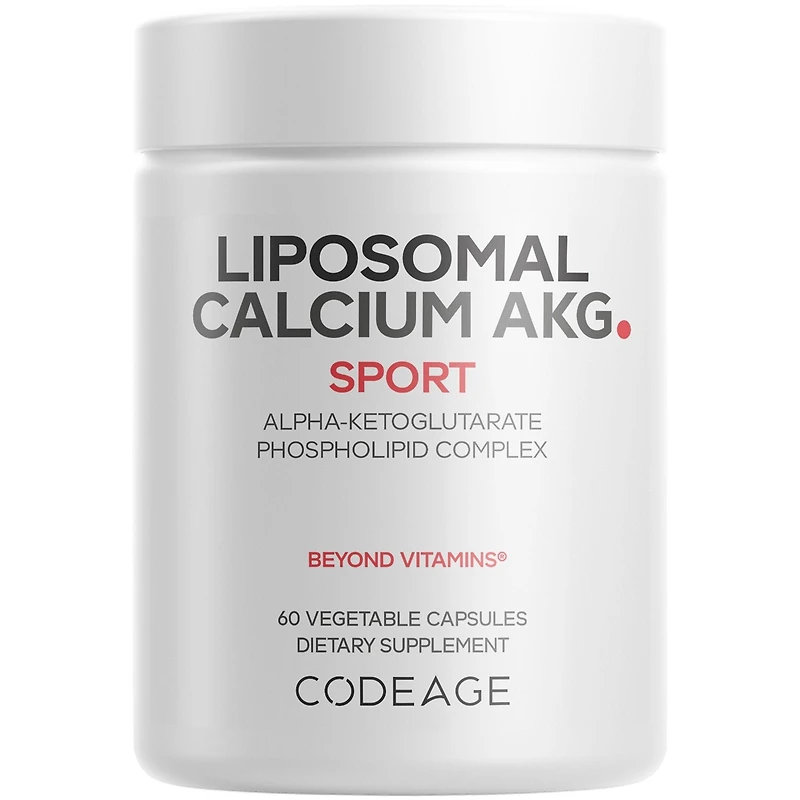 Codeage Liposomal Calcium Akg Supplement - Calcium Alpha-Ketoglutarate - 2-Month Supply - Liposomal Delivery - 1 Capsule Per Serving