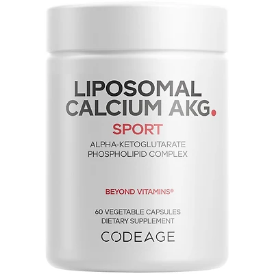 Codeage Liposomal Calcium Akg Supplement - Calcium Alpha-Ketoglutarate - 2-Month Supply - Liposomal Delivery - 1 Capsule Per Serving