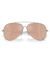 Ray-Ban Unisex Sunglasses, Aviator Reverse RBR0101S