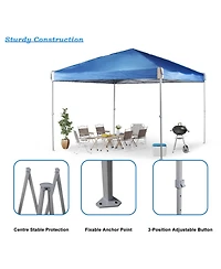 Aoodor 9.8'x9.8' Pop Up Canopy Tent with Roller Bag, Portable Instant Shade