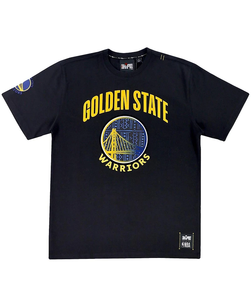 Men's and Women's Nba x Two Hype Black Golden State Warriors Culture & Hoops T-shirt