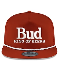 Men's New Era Scarlet Hendrick Motorsports Budweiser Golfer Snapback Adjustable Hat