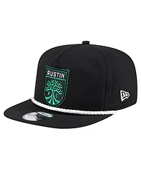 Men's New Era Black Austin Fc The Golfer Kickoff Collection Adjustable Hat