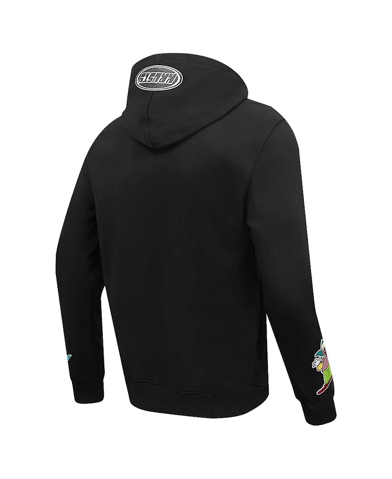 Men's Freeze Max Black The Simpsons Krusty Joker Pullover Hoodie