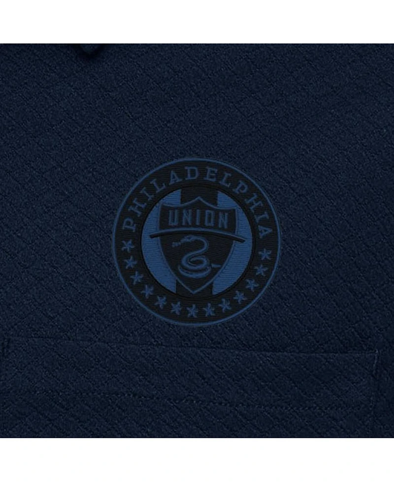 Men's Antigua Navy Philadelphia Union Streamer Diamond Button-Up Shacket