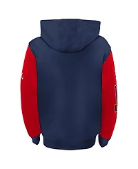 Toddler Boys and Girls Navy Atlanta Braves Postcard Full-Zip Hoodie