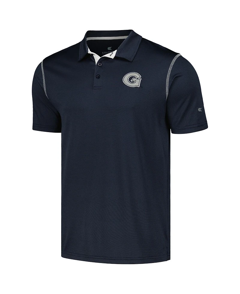 Men's Colosseum Navy Georgetown Hoyas Cameron Polo Shirt