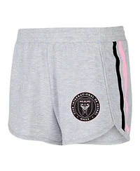 Women's Concepts Sport Gray Inter Miami Cf Cedar Tri-Blend Shorts