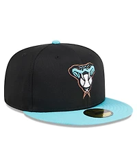 Men's New Era Black Arizona Diamondbacks 2024 Batting Practice 59FIFTY Fitted Hat