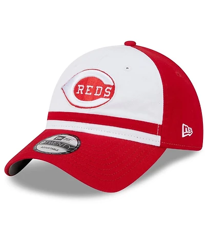 Men's New Era White Cincinnati Reds 2024 Batting Practice 9TWENTY Adjustable Hat