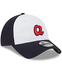 Men's New Era White Atlanta Braves 2024 Batting Practice 9TWENTY Adjustable Hat