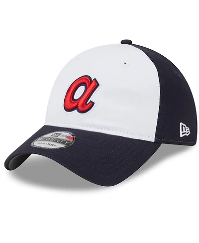 Men's New Era White Atlanta Braves 2024 Batting Practice 9TWENTY Adjustable Hat