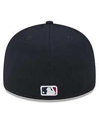Men's New Era White Minnesota Twins 2024 Batting Practice Low Profile 59FIFTY Fitted Hat