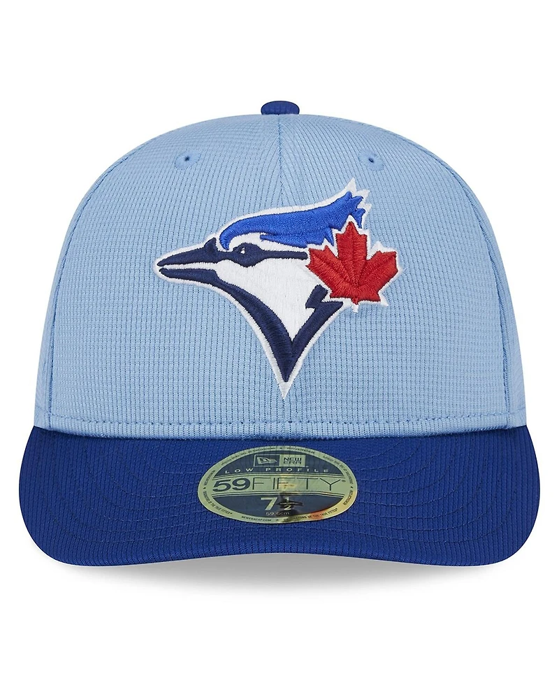 Men's New Era Light Blue Toronto Blue Jays 2024 Batting Practice Low Profile 59FIFTY Fitted Hat