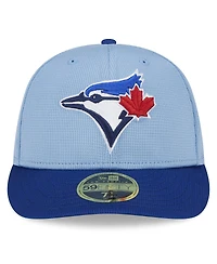 Men's New Era Light Blue Toronto Blue Jays 2024 Batting Practice Low Profile 59FIFTY Fitted Hat