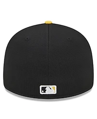 Men's New Era Black Pittsburgh Pirates 2024 Batting Practice Low Profile 59FIFTY Fitted Hat