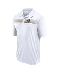 Men's Fanatics White Vegas Golden Knights Victory For Us Interlock Polo Shirt