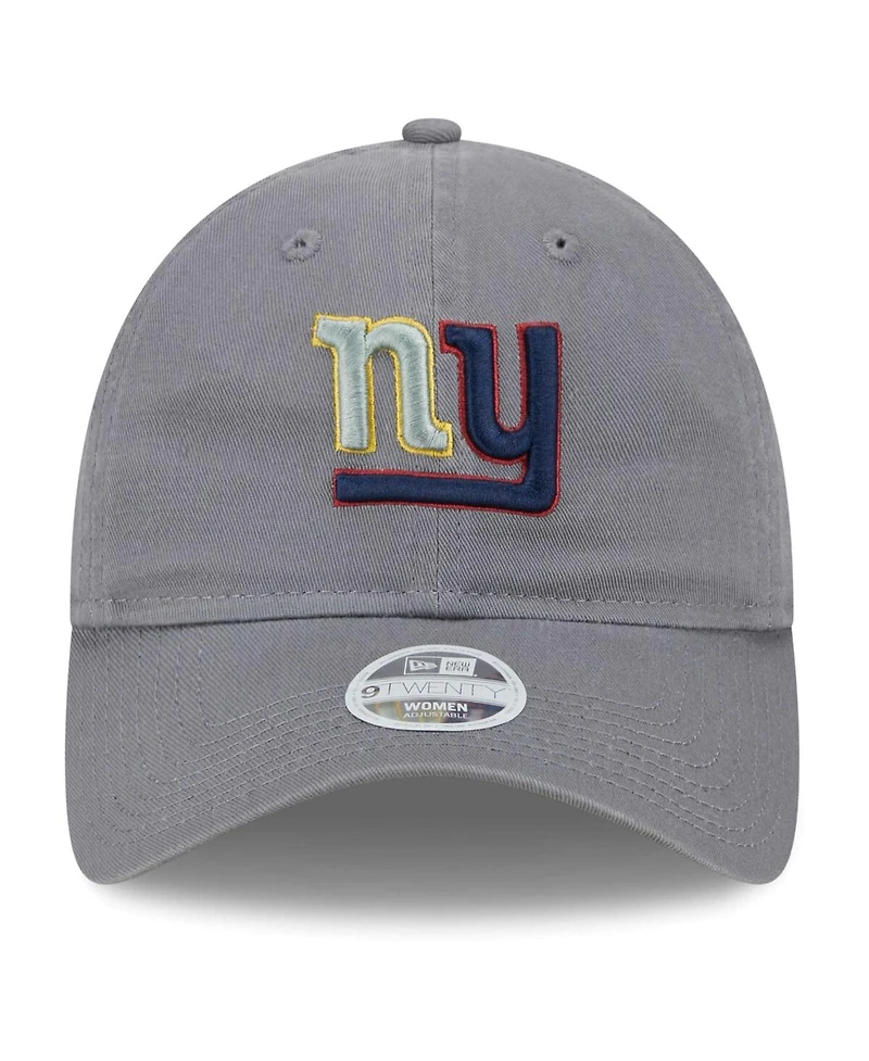 Women's New Era Gray New York Giants Color Pack Multi 9TWENTY Adjustable Hat