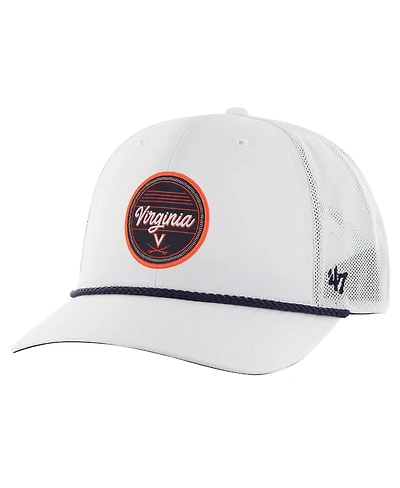 Men's '47 Brand White Virginia Cavaliers Fairway Trucker Adjustable Hat