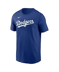 Men's Nike Royal Los Angeles Dodgers Fuse Wordmark T-shirt