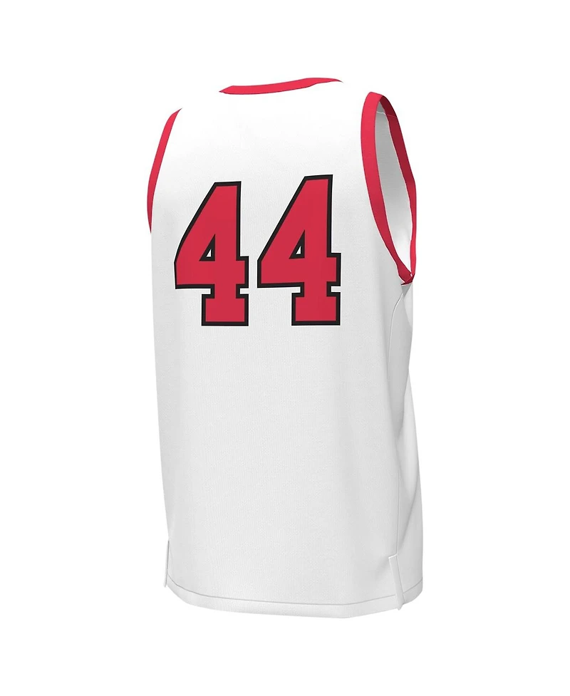 Men's Under Armour #44 White Utah Utes Replica Basketball Jersey