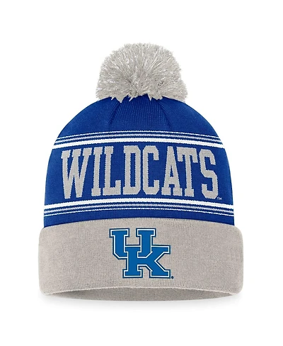Men's Top of the World Royal Kentucky Wildcats Draft Cuffed Knit Hat with Pom