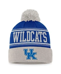 Men's Top of the World Royal Kentucky Wildcats Draft Cuffed Knit Hat with Pom