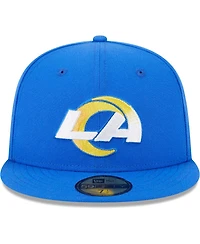 Men's New Era Royal Los Angeles Rams Camo Undervisor 59FIFTY Fitted Hat