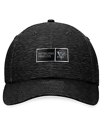 Men's Fanatics Black Pittsburgh Penguins Authentic Pro Road Adjustable Hat