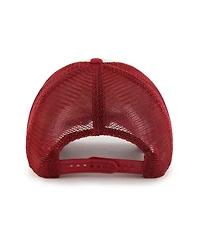 Men's '47 Brand Cream Distressed Arizona Cardinals Breakout Mvp Trucker Adjustable Hat