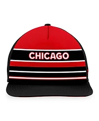 Men's Fanatics Red, Black Chicago Blackhawks Special Edition 2.0 Trucker Snapback Adjustable Hat